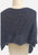 1970s Navy Mohair-Look Open Knit Cape 'VIP'
