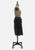 Vintage Clothing - Navy Wool-Blend Pinstripe Ruffle Wrap Skirt - Painted Bird Vintage Boutique & The Aviary - Skirt