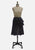 Vintage Clothing - Navy Wool-Blend Pinstripe Ruffle Wrap Skirt - Painted Bird Vintage Boutique & The Aviary - Skirt