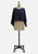 1970s Navy Mohair-Look Open Knit Cape 'VIP'