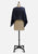 1970s Navy Mohair-Look Open Knit Cape 'VIP'