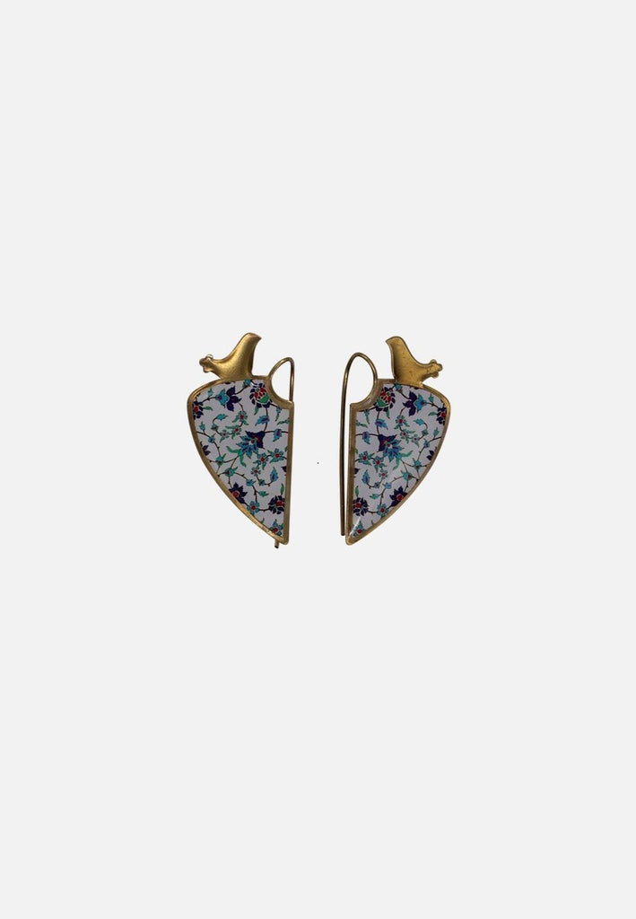 Vintage Clothing - Noosh Bird Hook Earrings - Painted Bird Vintage Boutique & The Aviary - Earrings