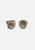 Vintage Mother of Pearl Screwback Earrings with Faux Pearl 'VIP'