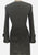 Olive Green Textured Shift Dress with Asymmetric Collar 'VIP'