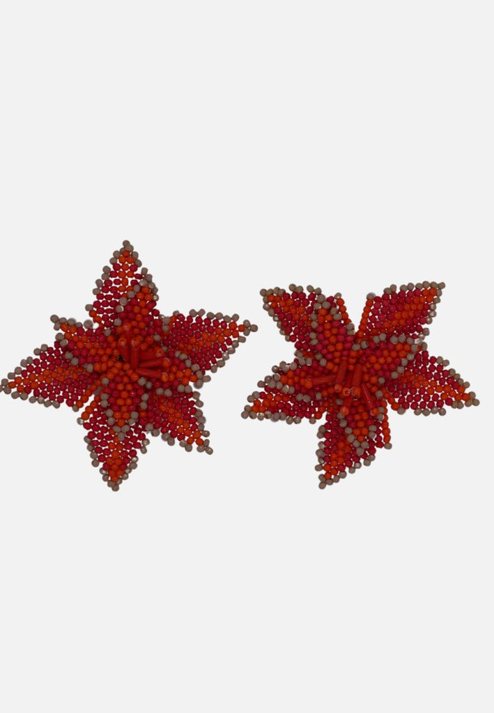 Orange Starfish Earrings 'VIP'