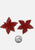 Orange Starfish Earrings 'VIP'