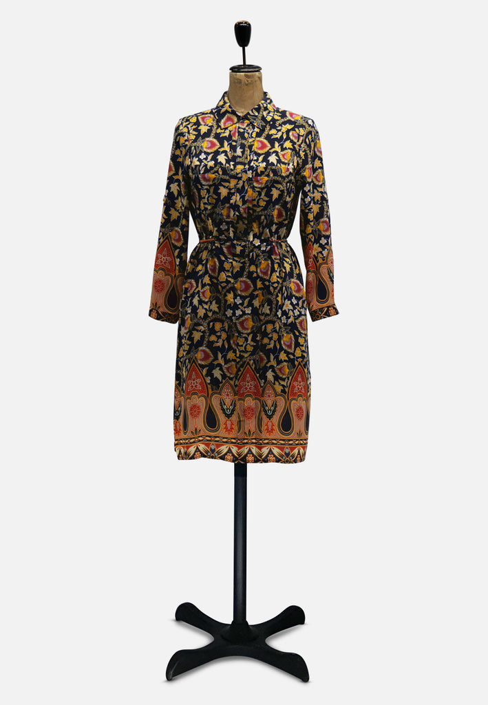 Earthy Silk Dress