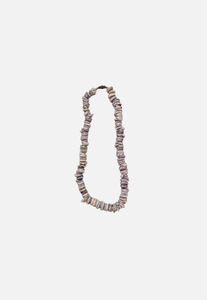 Lavender and White Dyed Coral Chip Necklace 'VIP'