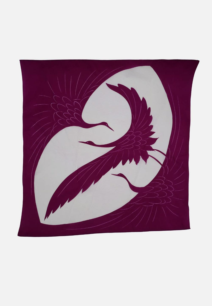 Japanese Crane Print Scarf 'VIP'