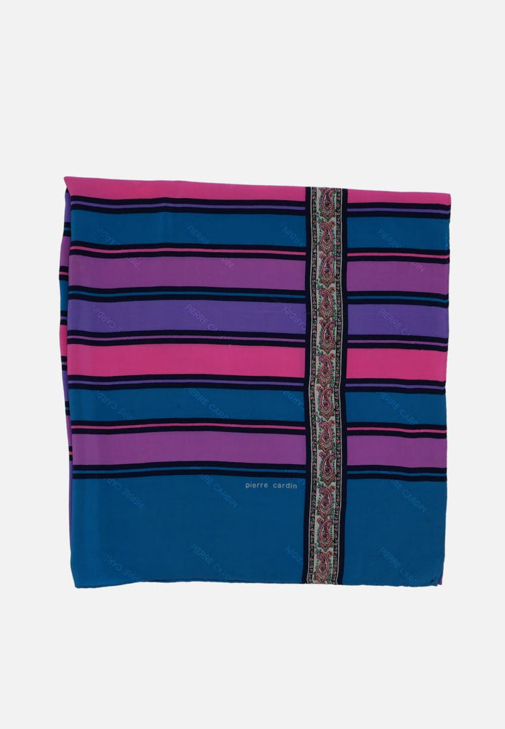 Pierre Cardin Silk Colour Block Stripe Scarf 'VIP'