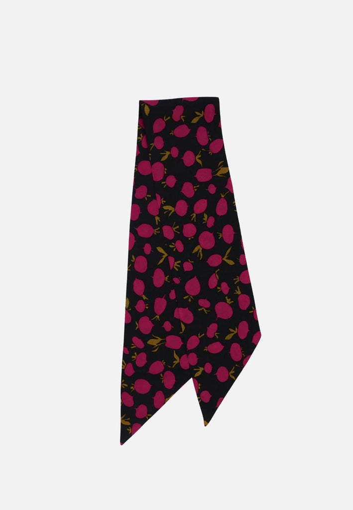Holy Beets Beetroot Print Rectangle Scarf 'VIP'