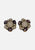 Faux Pearl and Marbled Plastic Cluster Clip-On Earrings'VIP'