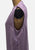 Lavender Lurex Column Gown with Asymmetric Drape Detail 'VIP'
