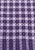 Purple Grid Check Fringed Square Scarf 'VIP'