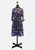 1950s Purple and Cream Daisy Print Silk Shirtwaist Dress 'VIP'
