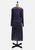 Chow Mein 1980s Royal Blue and Purple Paisley Cotton Drop-Waist Midi Dress 'VIP'