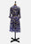 1950s Purple and Cream Daisy Print Silk Shirtwaist Dress 'VIP'