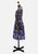 1950s Purple and Cream Daisy Print Silk Shirtwaist Dress 'VIP'