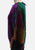 Silk Degrees 1980s Colour Block Feather Fringe Silk Blouse 'VIP'