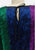 Silk Degrees 1980s Colour Block Feather Fringe Silk Blouse 'VIP'
