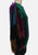 Silk Degrees 1980s Colour Block Feather Fringe Silk Blouse 'VIP'