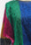 Silk Degrees 1980s Colour Block Feather Fringe Silk Blouse 'VIP'