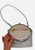 Silver Lamé Evening Bag with Kiss Lock Frame
