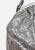 Silver Lamé Evening Bag with Kiss Lock Frame