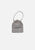 Silver Lamé Evening Bag with Kiss Lock Frame