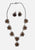 Silver Plated Filigree Flower Necklace and Earring Set 'VIP'