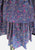 Indigo Teardrop Floral Double-Tier Ruffle Maxi Skirt 'VIP'