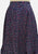 Indigo Teardrop Floral Double-Tier Ruffle Maxi Skirt 'VIP'
