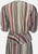 Multicolour Stripe Peplum Dress