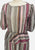 Multicolour Stripe Peplum Dress
