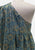 Vintage Clothing - Teal and Gold One-Shoulder Lurex Vintage Brocade Cocktail Dress with Draped Sleeve Panel - Painted Bird Vintage Boutique & The Aviary - Dresses