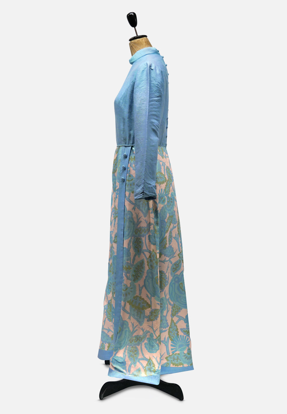 Collectable Thai Silk Maxi Dress with Matching Handbag