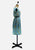 Vintage Clothing - Betty Stewart Originals NZ Floral Pleated Dress in Aqua Blue - Painted Bird Vintage Boutique & The Aviary - Dresses