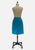 Vintage Clothing - London Affair Teal Silk Blend Vintage Pencil Skirt 'VIP' - Painted Bird Vintage Boutique & The Aviary - Skirt