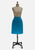 Vintage Clothing - London Affair Teal Silk Blend Vintage Pencil Skirt 'VIP' - Painted Bird Vintage Boutique & The Aviary - Skirt