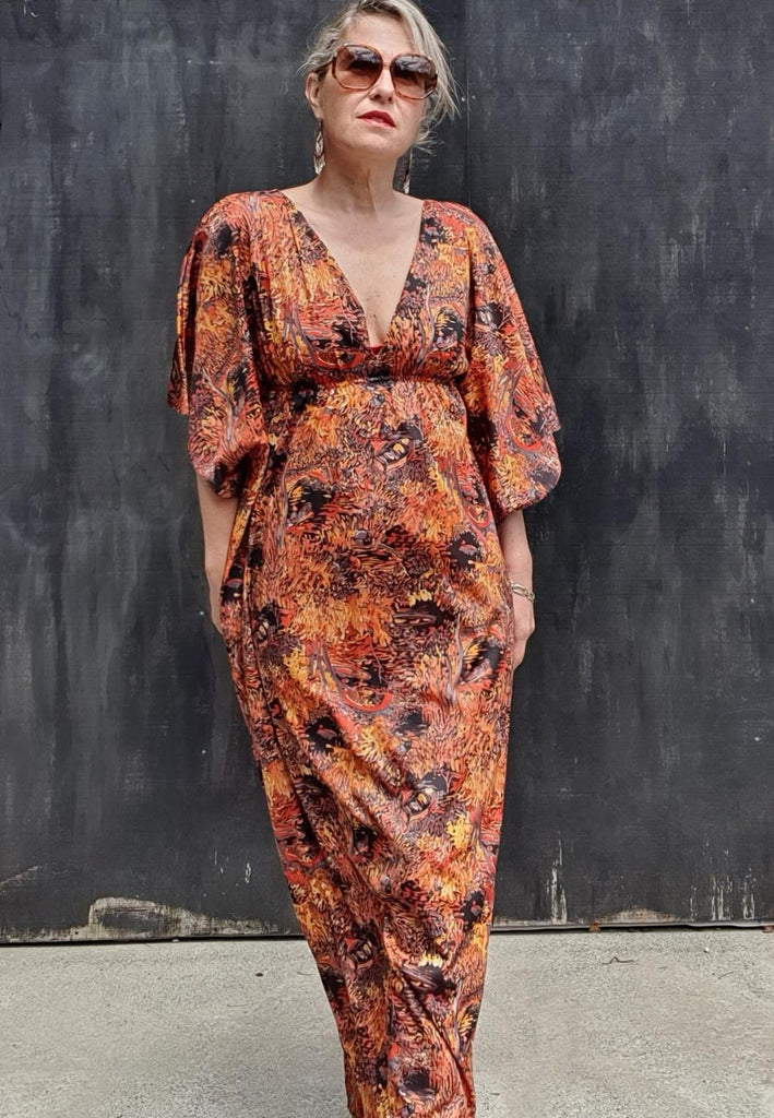 Vintage Clothing - Autumn Delight Dress - Painted Bird Vintage Boutique & The Aviary - Dresses