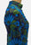 Rhona Roy Psychedelic Floral Funnel Collar 1960 Dress