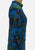 Rhona Roy Psychedelic Floral Funnel Collar 1960 Dress