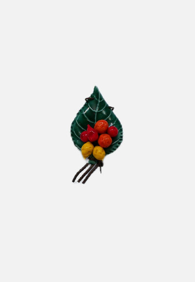 Vintage Clothing - CV Fruity Brooch 'VIP' NOT DONE - Painted Bird Vintage Boutique & The Aviary - Brooch