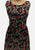 Vintage Clothing - Authentic Vintage Khaki Green Red Floral Painterly Print Shift Dress - Painted Bird Vintage Boutique & The Aviary - Dresses