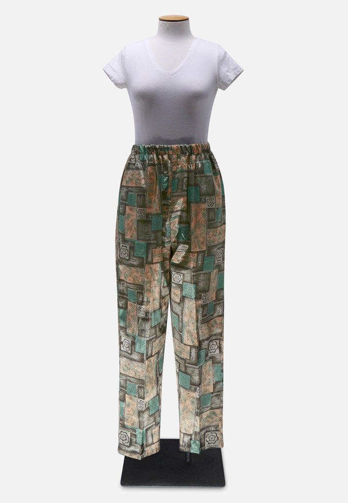 Vintage Clothing - Leafy Greens Trousers 'VIP' ND - Painted Bird Vintage Boutique & The Aviary - Trousers