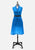 Vintage Clothing - Striking Teal Dress 'VIP' - Painted Bird Vintage Boutique & The Aviary - Dresses