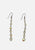 Clear Iridescent Faceted Crystal Drop Earrings 'VIP'