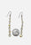 Clear Iridescent Faceted Crystal Drop Earrings 'VIP'