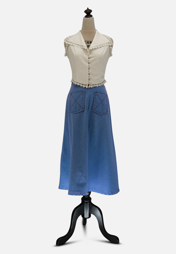 Vintage Clothing - Dark Chambray - Painted Bird Vintage Boutique & The Aviary - Earrings