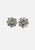 Diamante Starburst Cluster Clip Earrings